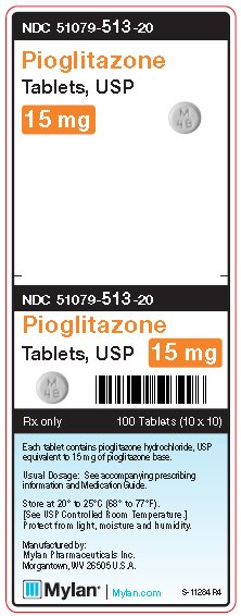 Pioglitazone 15 mg Tablets Unit Carton Labe