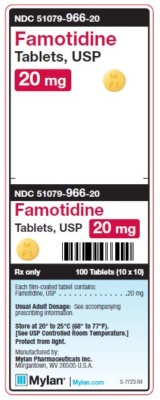 Famotidine 20 mg Tablets Unit Carton Label