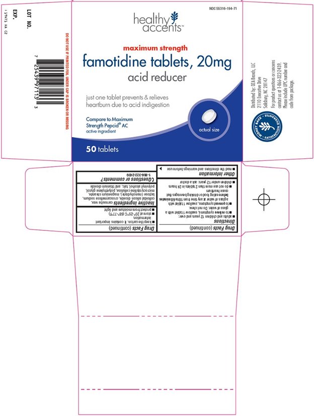 Famotidine Tablets, 20mg Carton Image 1