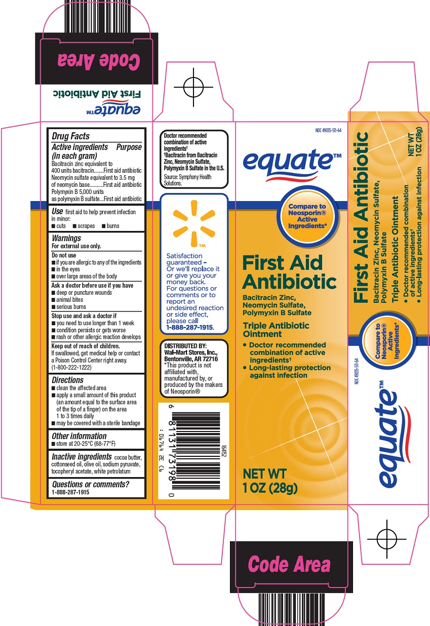 Equate First Aid Antibiotic Image