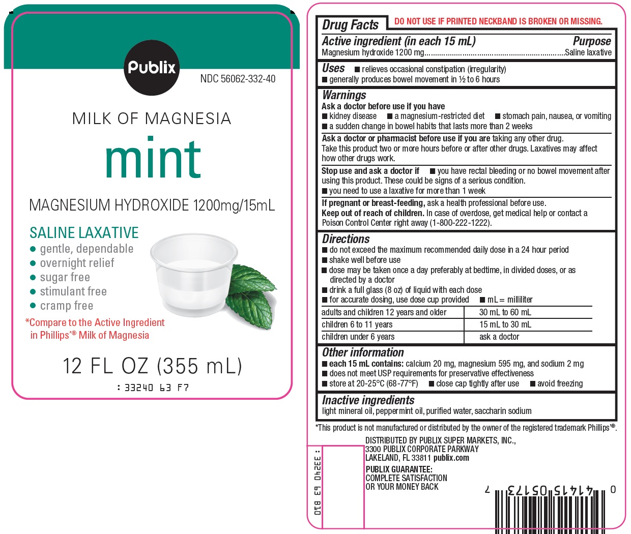 Perrigo Mint Milk of Magnesia