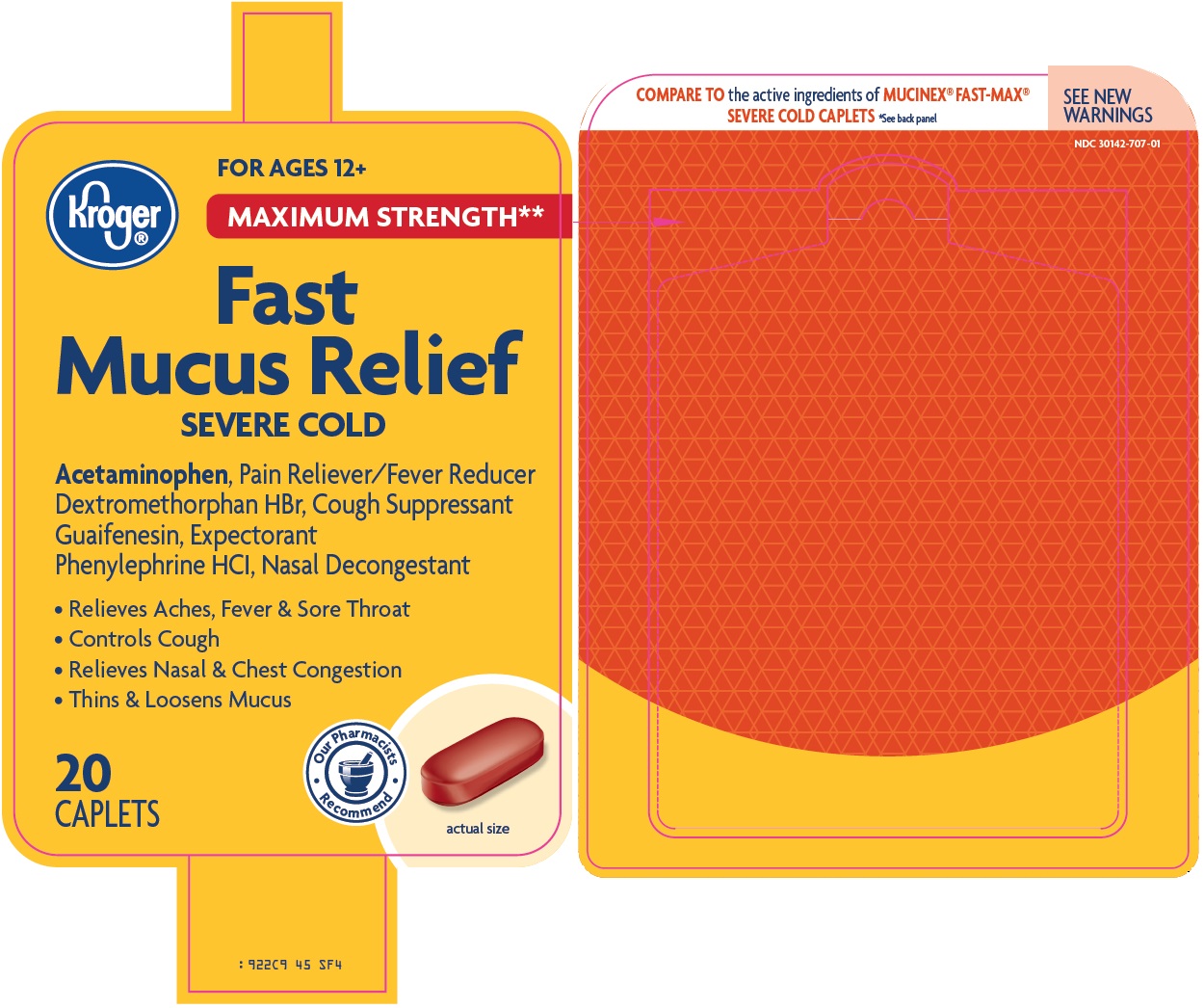 Kroger Fast Mucus Relief Severe Cold Image 1