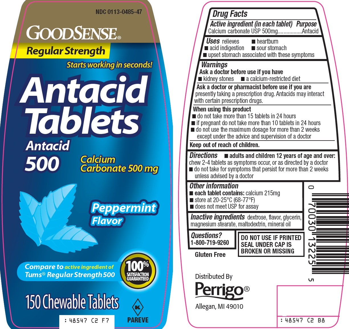 GoodSense Antacid Tablets image