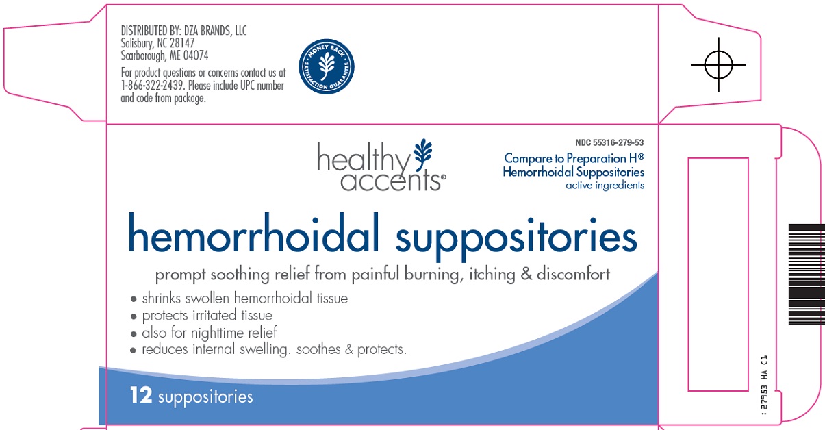 Healthy Accents Hemorrhoidal Suppositories Image 1