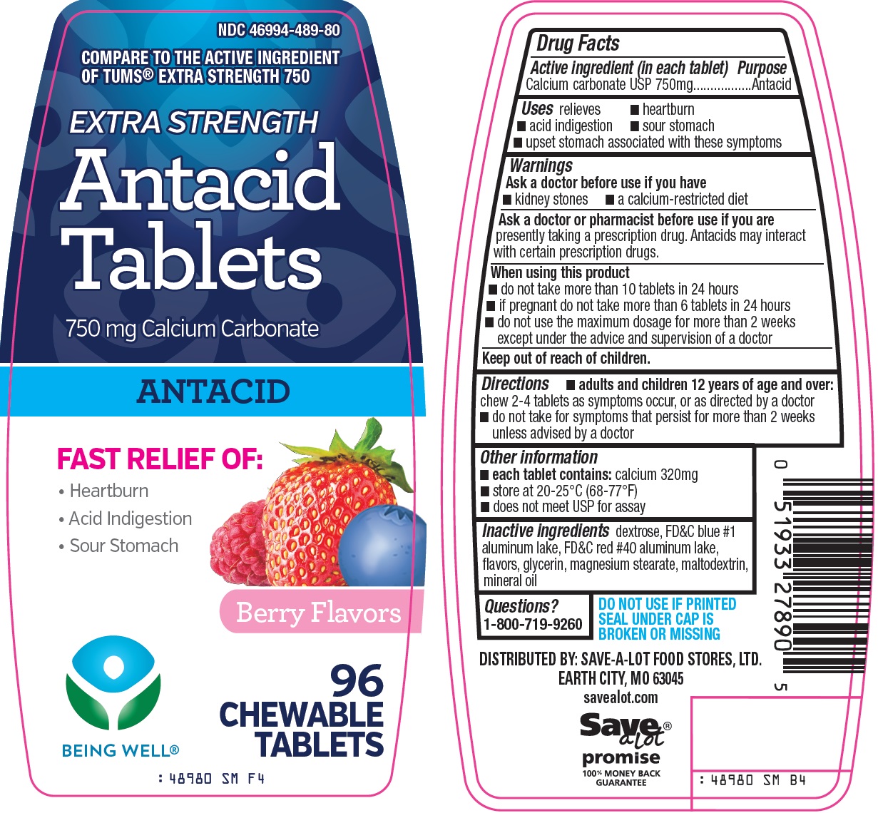 Being Well Antacid Tablets image