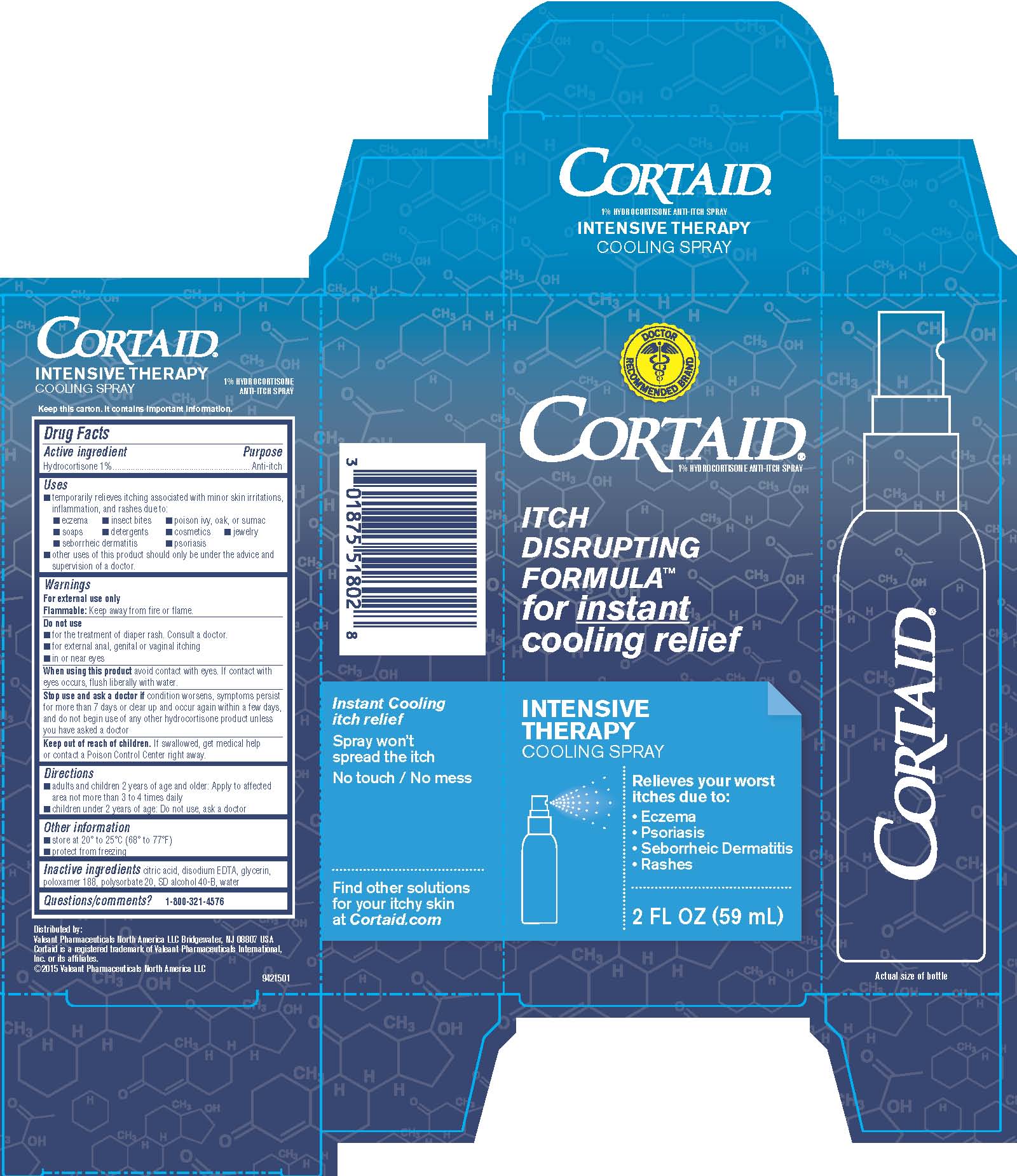 Cortaid Intensive Therapy Cooling Spray - 2 fl oz Carton