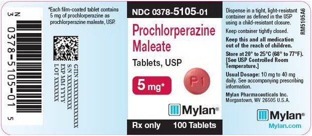Prochlorperazine Maleate Tablets, USP 5 mg Bottle Label