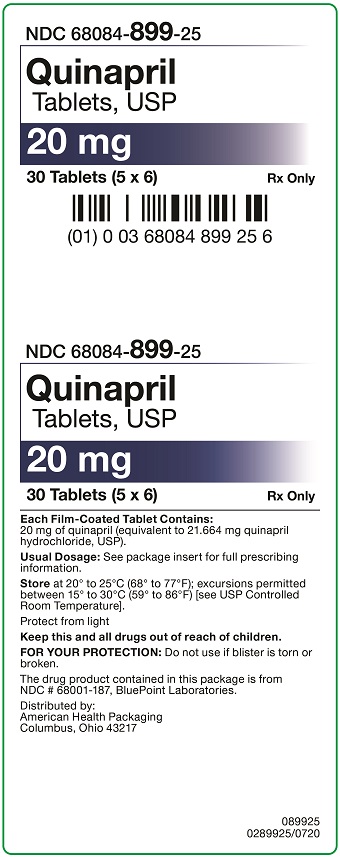 20 mg Quinapril Tablets Carton