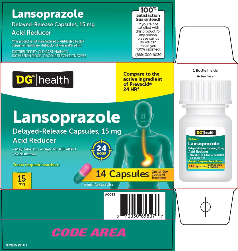 Lansoprazole Delayed-Release Capsules, 15 mg Carton Image 1