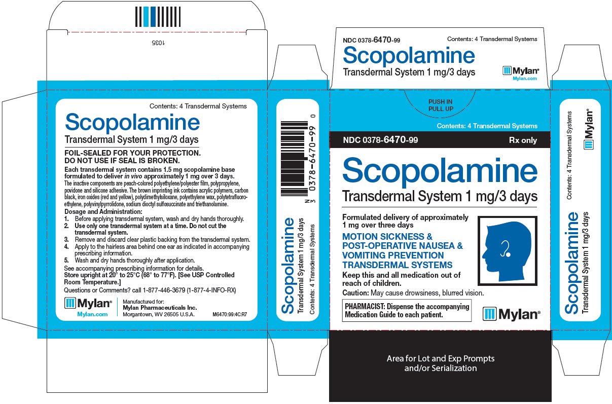 Scopolamine Transdermal System 1 mg/3 days