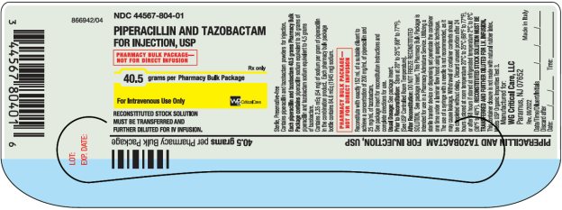 Piperacillin and Tazobactam for Injection, USP 40.5 g label image
