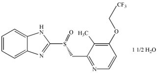 Dexlansoprazole Structural Formula