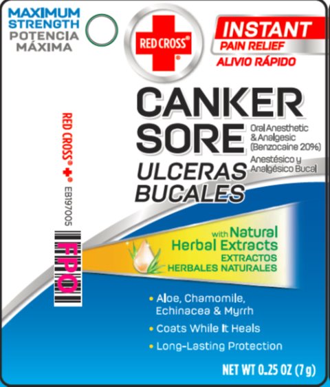 Red Cross Canker Sore Oral Anesthetic/Analgesic