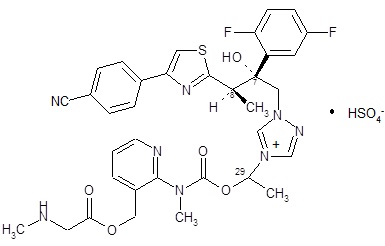 Isavuconazonium sulfate Structural Formula