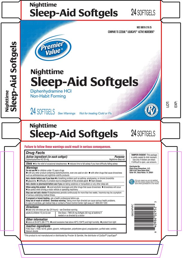 Premier Value Nighttime Sleep-Aid Softgel