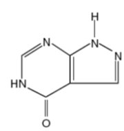 Allopurinol strucurak formula
