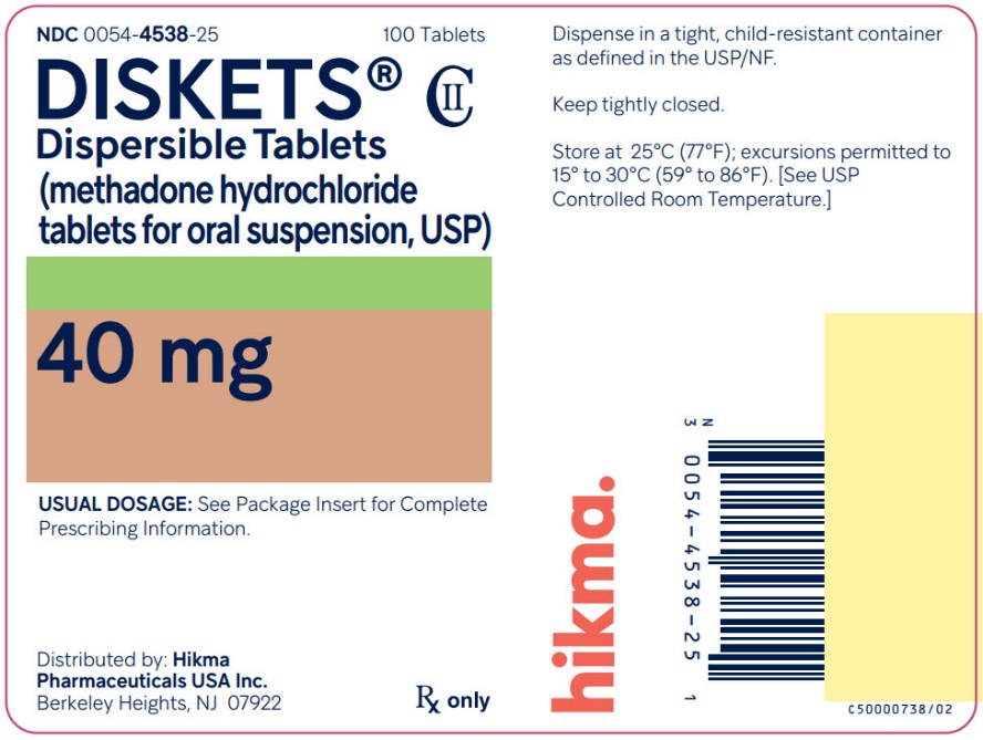 DISKETS bottle label image (40 mg)