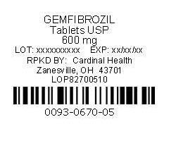 Gemfibrozil Label