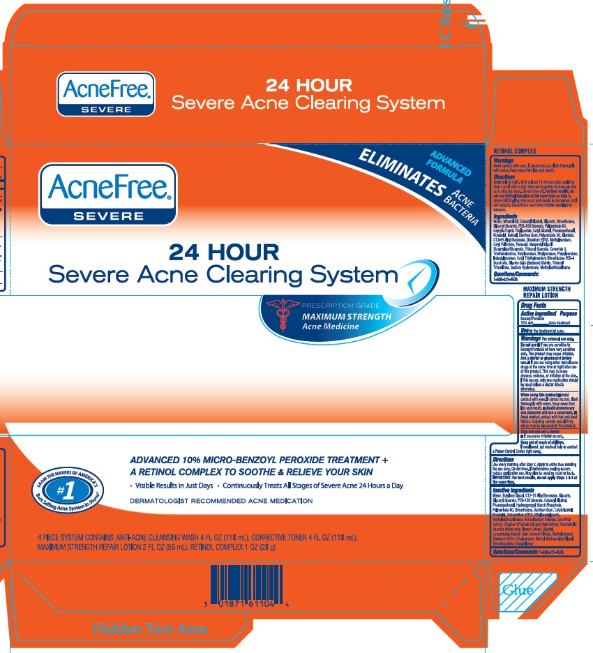 AcneFree Severe 24 HOUR Severe Acne Clearing System Carton 1