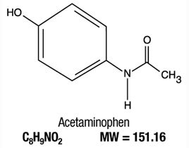 Chemical Structure-Acetaminophen