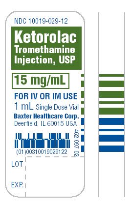 Ketorolac Tromethamine Representative Container Label
