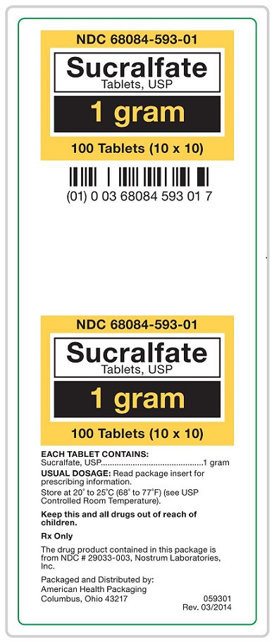 Sucralfate Tablets, USP 1 gram label
