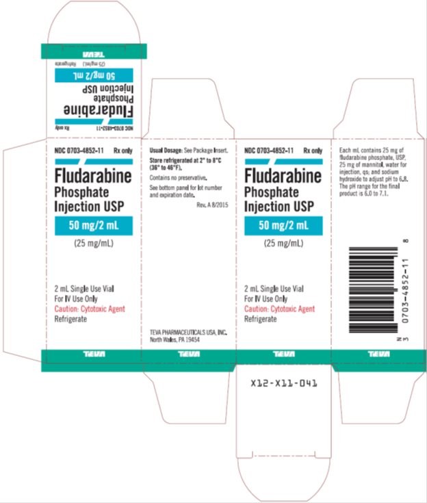 Fludarabine Phosphate Injection USP 25 mg/mL, 2 mL Single Use Vial Carton