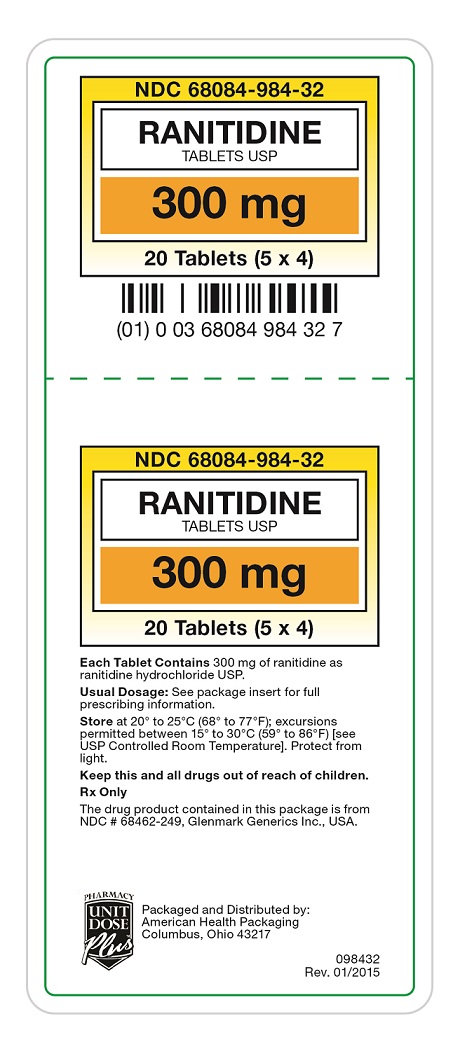 Ranitidine Tablets USP 300 mg Label