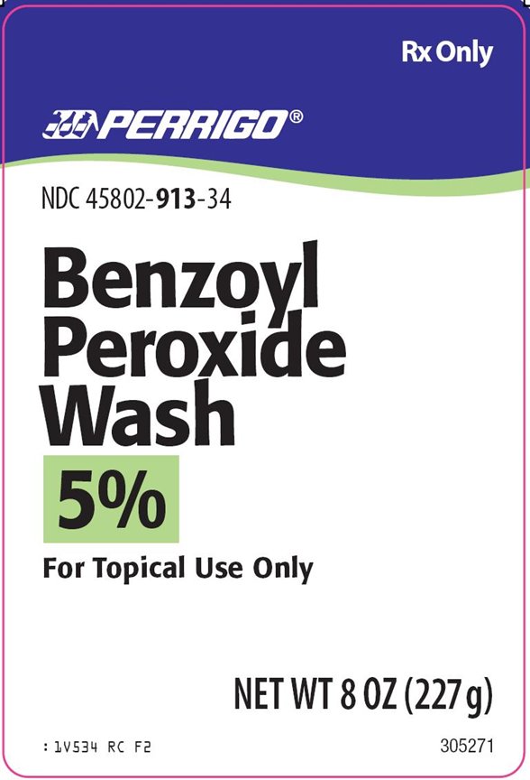 Benzoyl Peroxide Wash 5% Front Label