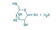 D-Glucose Monohydrate Structural Formula Image