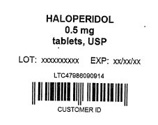 0.5 mg card label