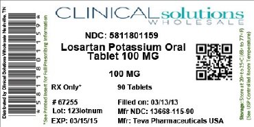 Los Pot Tab 100 mg 90