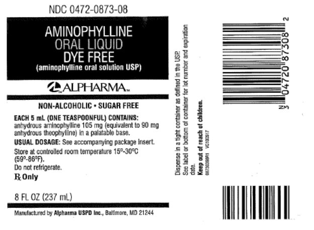 Aminophylline Oral Liquid Dye Free (aminophylline oral solution USP) 105 mg/5 mL, 237 mL Label