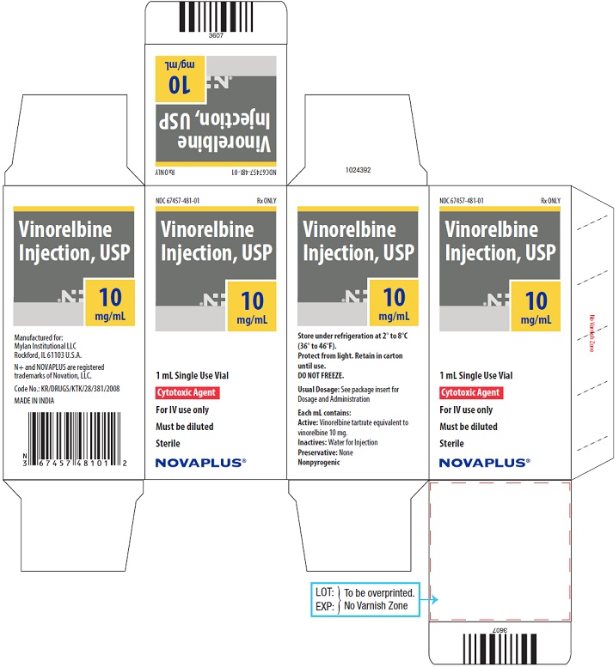 Vinorelbine Injection, USP 10 mg/mL Carton Label