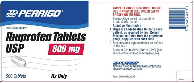 Ibuprofen Tablets USP Label