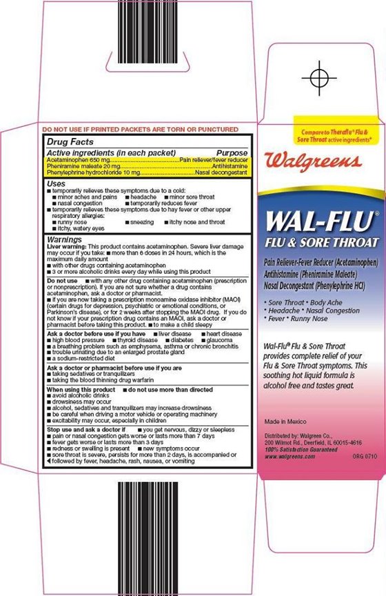 Wal-Flu(R) Flu & Sore Throat Carton Image 2