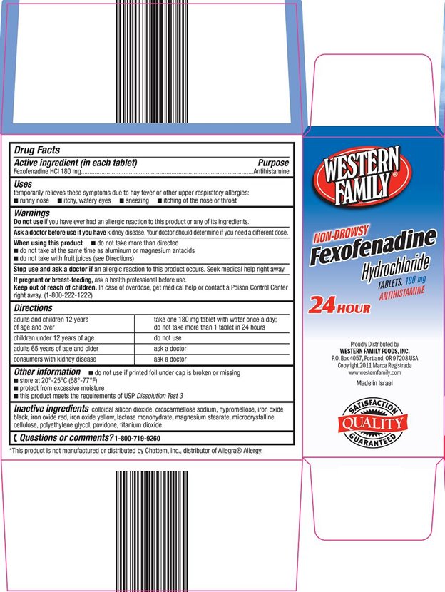 Fexofenadine Hydrochloride Tablets, 180 mg Carton Image 2