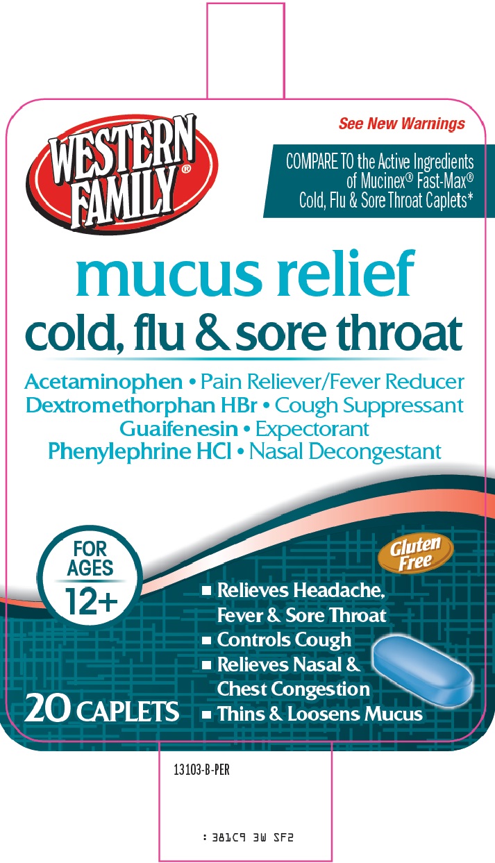 Western Family mucus relief cold, flu & sore throat image 2