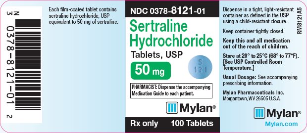 Sertraline Hydrochloride Tablets, USP 50 mg Bottle Label