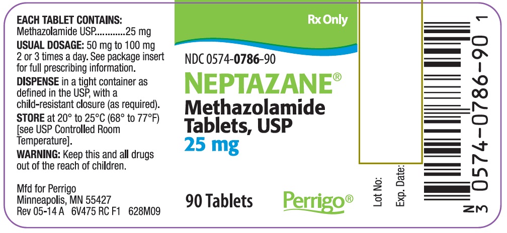 Neptazane(R) Methazolamide Tablets, USP 25 mg