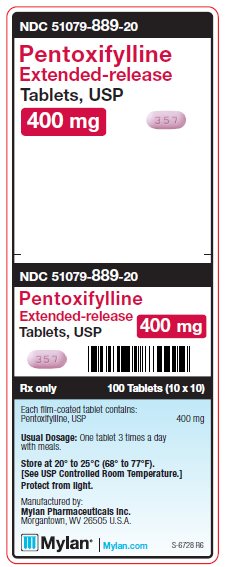 Pentoxifylline 400 mg Extended-release Tablets Unit Carton Label