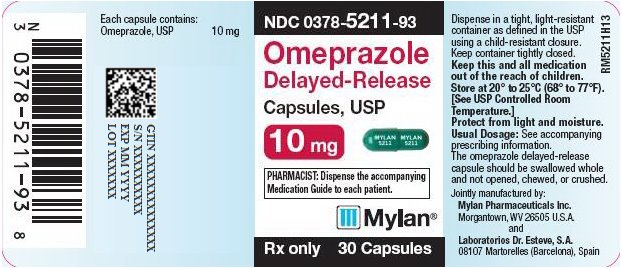 Omeprazole Delayed-Release Capsules 10 mg Bottle Label