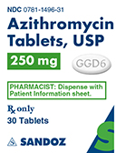 Azithromycin 250 mg Label