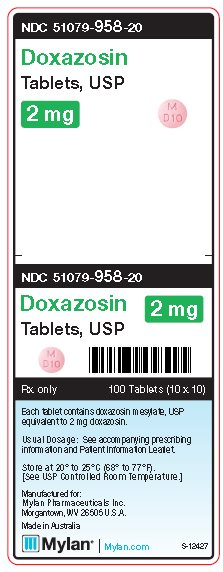 Doxazosin 2 mg Tablets Unit Carton Label