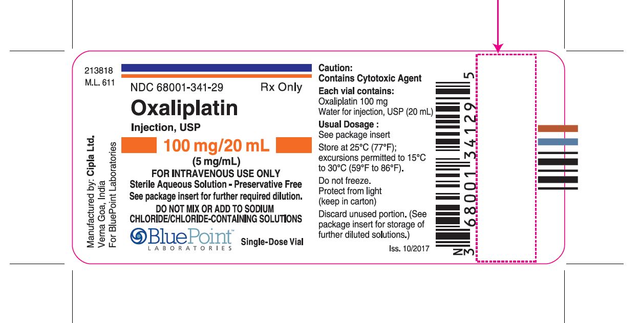 Oxaliplatin Inj USP Vial Label 100mg_20mL