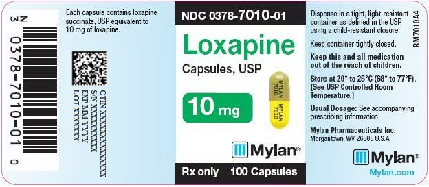 Loxapine Capsules, USP 10 mg Bottle Label