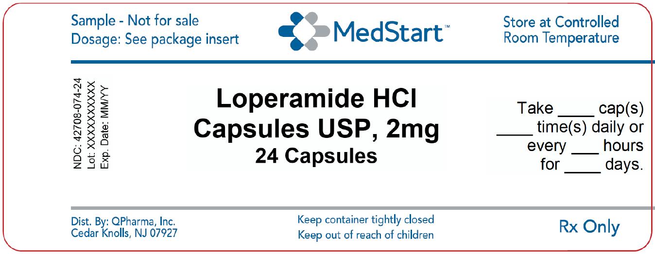 42708-074-24 Loperamide HCl Capsules USP 2mg x 24