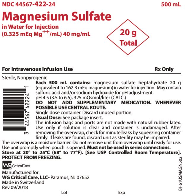Magnesium Sulfate in WFI 20 g (40 mg/mL) bag image
