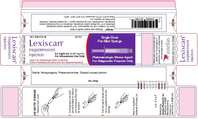 Lexiscan (regadenoson) injection 0.4 mg/5 mL label