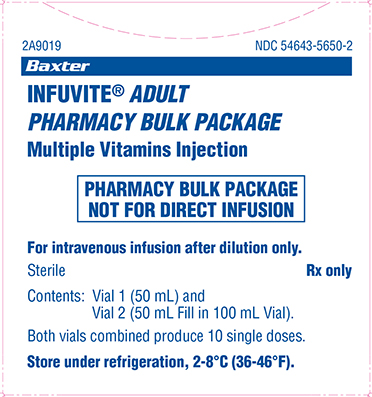 Infuvite Adult Pharmacy Bulk Package Carton